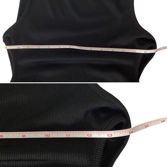 CHRISTOPHER ESBER NWT Size AU 10 US M Black Oblix Maxi Dress Cut Out Rib Knit - Picture 11 of 16